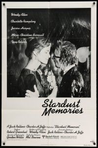 3j820 STARDUST MEMORIES style C 1sh '80 directed by Woody Allen, romantic close-up with Rampling!