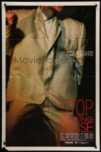 3j823 STOP MAKING SENSE 1sh '84 Jonathan Demme, Talking Heads, close-up of David Byrne's suit!