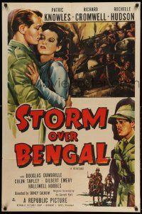 3j826 STORM OVER BENGAL 1sh R51 Patric Knowles, Richard Cromwell, pretty Rochelle Hudson!
