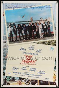3j875 THEY ALL LAUGHED 1sh '81 Peter Bogdanovich, Audrey Hepburn, Dorothy Stratten, cool cast photo