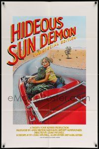 3j964 WHAT'S UP HIDEOUS SUN DEMON 1sh '83 wacky sci-fi horror spoof starring Clarke's son