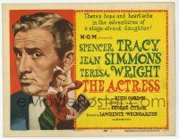 3k083 ACTRESS TC '53 art of Spencer Tracy & Jean Simmons, directed by George Cukor!