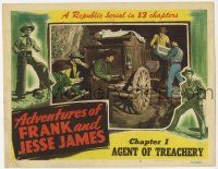 3k565 ADVENTURES OF FRANK & JESSE JAMES chapter 1 LC #6 '48 Clayton Moore stealing explosives!