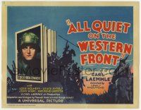 3k090 ALL QUIET ON THE WESTERN FRONT TC R34 Lewis Milestone classic WWI Best Picture, great art!