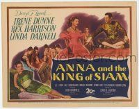 3k098 ANNA & THE KING OF SIAM TC '46 royal Rex Harrison, pretty Irene Dunne & Linda Darnell!