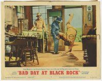 3k583 BAD DAY AT BLACK ROCK LC #5 R62 one-armed Spencer Tracy uses ju-jitsu on Ernest Borgnine!