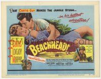 3k117 BEACHHEAD TC '54 United States Marine Tony Curtis makes the jungle steam with Mary Murphy!