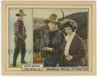 3k587 BEAR CAT LC '22 great image of Hoot Gibson & Lillian Rich holding hands through barbed wire!