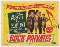 3k151 BUCK PRIVATES TC R53 Abbott & Costello in their first big laugh hit w/ The Andrews Sisters!