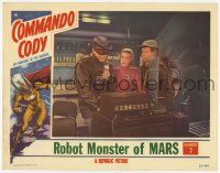 3k624 COMMANDO CODY chapter 7 LC '53 cool image of masked Judd Holdren, Robot Monster of Mars!