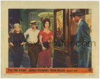 3k670 FBI STORY LC #8 '59 James Stewart w/Jean Willes as Lady in Red by real Gable movie poster!