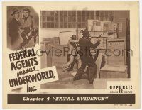 3k671 FEDERAL AGENTS VS UNDERWORLD INC chapter 4 LC '48 Kirk Alyn with gun, Fatal Evidence!
