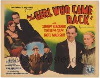 3k216 GIRL WHO CAME BACK TC '35 Sidney Blackmer, Shirley Grey & Noel Madison with cops!