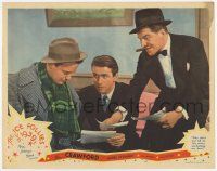 3k730 ICE FOLLIES OF 1939 LC '39 non-skaters James Stewart between Lew Ayres & Lionel Stander