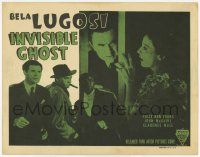 3k248 INVISIBLE GHOST TC R49 creepy Bela Lugosi, Polly Ann Young, Clarence Muse, horror!