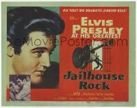 3k258 JAILHOUSE ROCK TC '57 Elvis Presley in his first dramatic singing role, rock & roll classic!