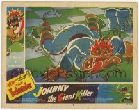 3k748 JOHNNY THE GIANT KILLER LC #3 '53 great cartoon art of giant attacked by tiny people!