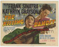 3k289 KISSING BANDIT TC '48 art of Frank Sinatra playing guitar for pretty Kathryn Grayson!