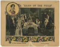 3k781 LILIES OF THE FIELD LC '24 Corinne Griffith at dinner party, serving girl Anna May Wong!