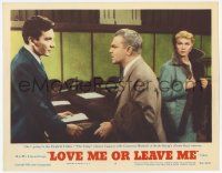 3k789 LOVE ME OR LEAVE ME LC #5 '55 James Cagney between Cameron Mitchell & Doris Day as Etting!