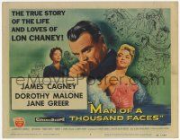 3k323 MAN OF A THOUSAND FACES TC '57 art of James Cagney as Lon Chaney Sr. by Reynold Brown!