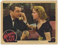 3k811 MIRACLES FOR SALE LC '39 worried Florence Rice watches Robert Young on phone, Tod Browning!
