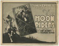 3k331 MOON RIDERS TC '20 great c/u of cowboy Art Acord & art of masked bad guy in wacky costume!