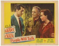 3k860 PEOPLE WILL TALK LC #4 '51 Sidney Blackmer between Cary Grant & pretty Jeanne Crain!