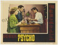 3k027 PSYCHO LC #4 '60 Alfred Hitchcock, Vera Miles & John Gavin at Bates motel w/Anthony Perkins!