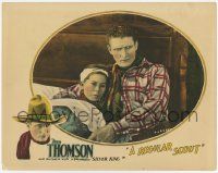 3k877 REGULAR SCOUT LC '26 close up of cowboy Fred Thompson in bed with his sick young pal!