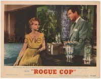 3k887 ROGUE COP LC #4 '54 moll Anne Francis tells detective Robert Taylor he's like a mobster!