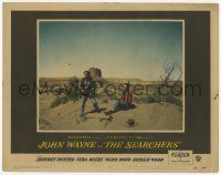 3k044 SEARCHERS LC #7 '56 John Wayne & Jeffrey Hunter in Monument Valley, directed by John Ford!