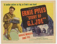 3k436 STORY OF G.I. JOE TC '45 William Wellman, Burgess Meredith as Ernie Pyle with typewriter!