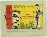 3k454 SWEET SMELL OF SUCCESS TC '57 Burt Lancaster as J.J. Hunsecker, Tony Curtis as Sidney Falco!