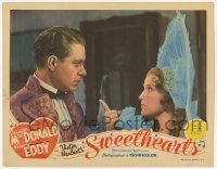 3k929 SWEETHEARTS LC '38 close up of Jeanette MacDonald accusing Nelson Eddy!