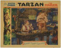 3k940 TARZAN THE FEARLESS LC '33 Buster Crabbe in loincloth with sextant, full-color & ultra rare!