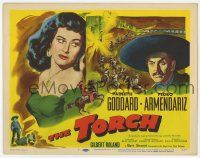 3k473 TORCH TC '50 Pedro Armendariz took everything he wanted, including sexy Paulette Goddard!