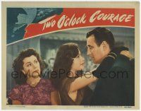 3k964 TWO O'CLOCK COURAGE LC '44 Ann Rutherford is jealous of Tom Conway & sexy Jane Greer!