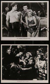 3m896 GREATEST SHOW ON EARTH 4 from 7.5x9.25 to 8x10' stills R70s Cecil B. DeMille, top cast!