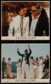 3m154 GREEK TYCOON 3 8x10 mini LCs '78 great images of Anthony Quinn, Raf Vallone, Edward Albert!