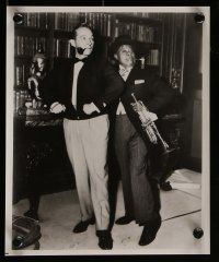3m978 HIGH SOCIETY 2 8x10 stills '56 images of Bing Crosby and Louis Armstrong with trumpet!