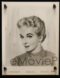 3m806 NINA FOCH 7 8x10 stills '50s great portraits of the gorgeous star, one with artwork!