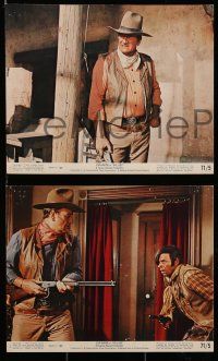 3m094 RIO LOBO 8 8x10 mini LCs '71 great images of cowboy John Wayne, directed by Howard Hawks!