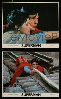 3m103 SUPERMAN 8 color 8x10 stills '78 Christopher Reeve, Jackie Cooper, Kidder, Glenn Ford!