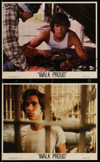 3m144 WALK PROUD 4 8x10 mini LCs '79 Chicano gang member Robby Benson, Sarah Holcomb