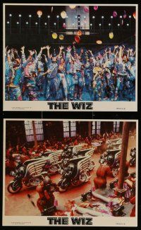3m145 WIZ 4 8x10 mini LCs '78 wild images from musical Wizard of Oz adaptation!