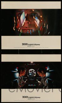 3m131 2001: A SPACE ODYSSEY 4 Cinerama color English FOH LCs '68 Stanley Kubrick, sci-fi images!