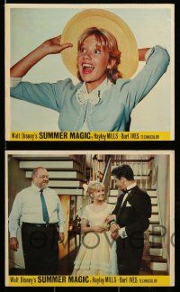 3m101 SUMMER MAGIC 8 color English FOH LCs '63 great images of Hayley Mills, Burl Ives, shaggy dog!