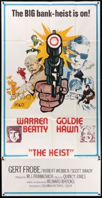 3p259 $ 3sh '71 great art of bank robbers Warren Beatty & Goldie Hawn, The Heist!