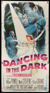 3p298 DANCING IN THE DARK 3sh '49 William Powell, Betsy Drake, Mark Stevens, wonderful art!